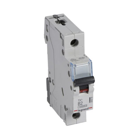 404078Legrandقاطع دائرة MCB TX3 بقوة 10000A أحادي القطب 2A منحنى B