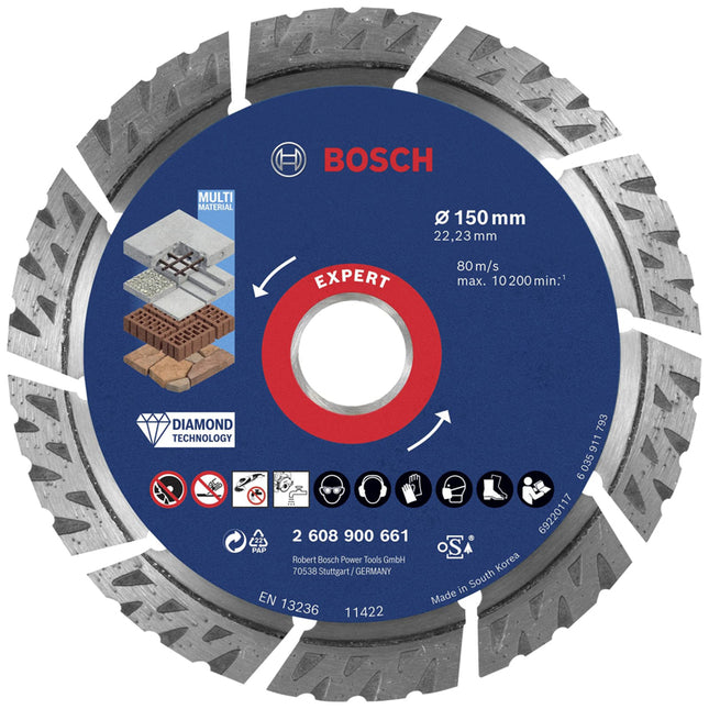 Bosch Tools,2608900661,Diamond Cutting Disc - Multi Material  |  150x22.23x2.4x12