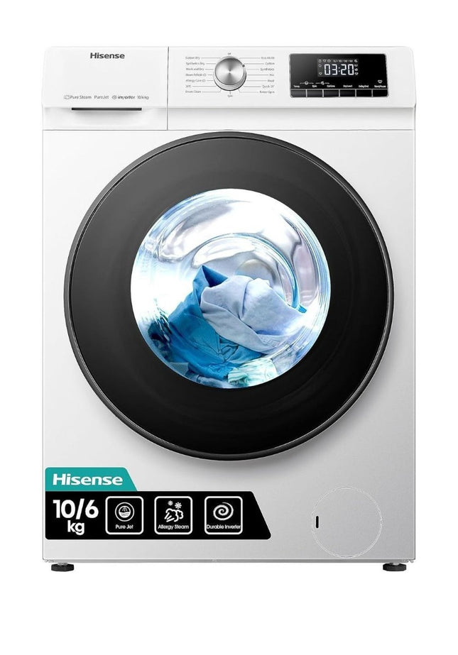 Hisense Front Load Washer Dryer 10 Kg , WDQA1014EV