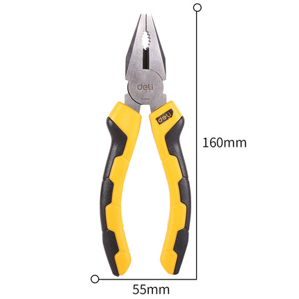 Deli Combination Pliers 6 Inch Yellow , EDL2006