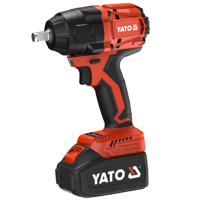 YT-8277935Yatoمفتاح الربط الكهربائي بدون فرش YATO 800N مع بطاريات 4Ah