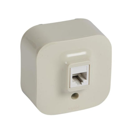 782444Legrandمقبس هاتف Forix RJ11 بتركيب سطحي IP2X عاجي