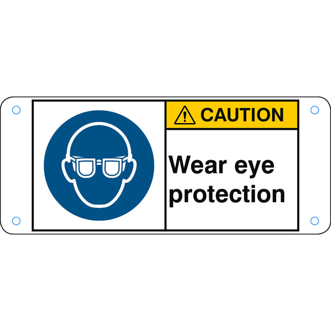ISO Safety Sign  Wear eye protection