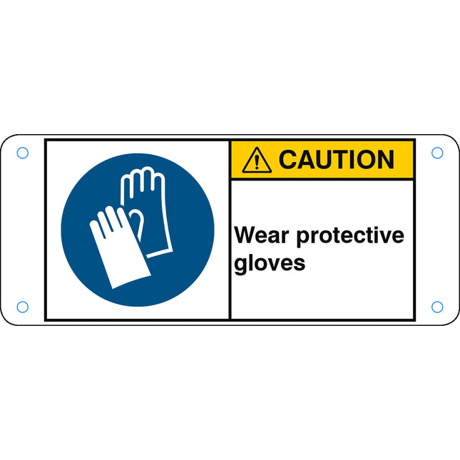 ISO Safety Sign  Wear protective gloves