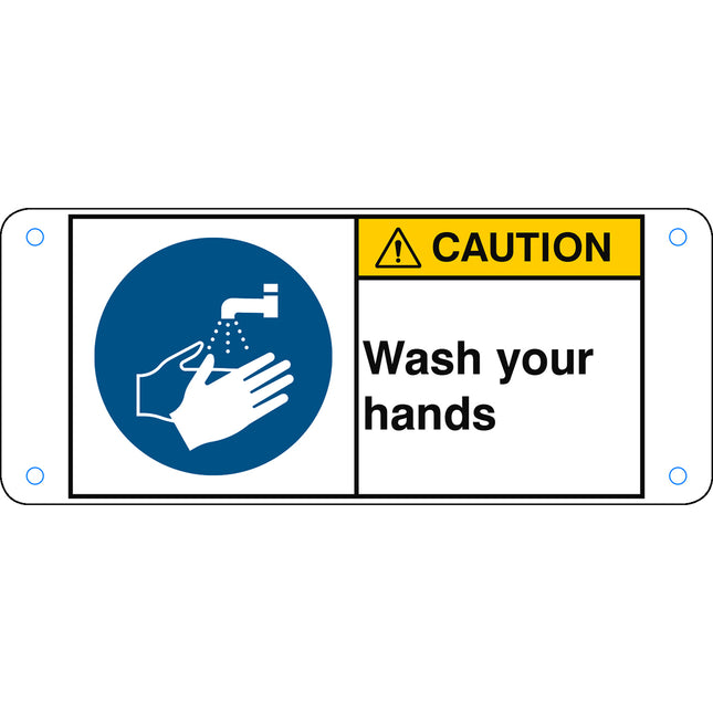 ISO Safety Sign  Wash your hands