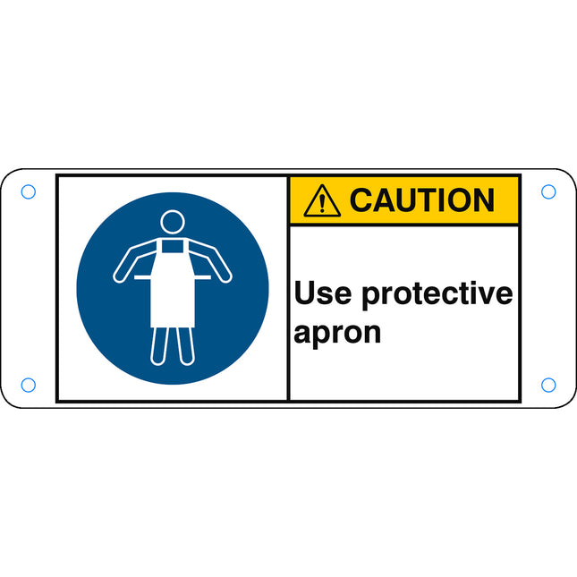 ISO Safety Sign  Use protective apron