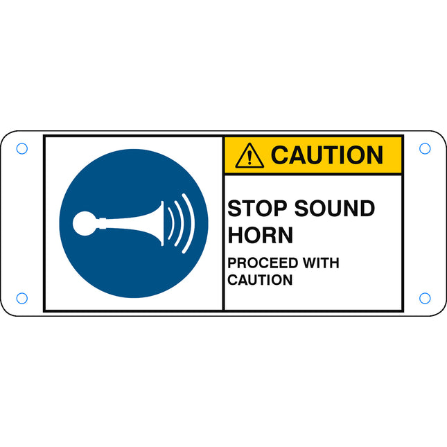 ISO Safety Sign  Sound horn