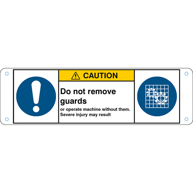 ISO Safety Sign  General mandatory Check guard