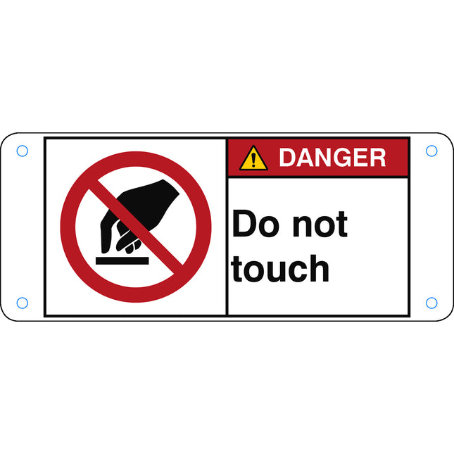 ISO Safety Sign  Do not touch