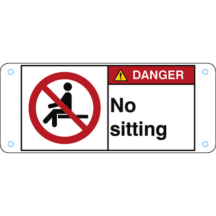 ISO Safety Sign  No sitting