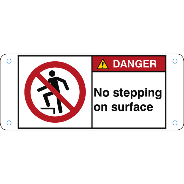 ISO Safety Sign  No stepping on surface