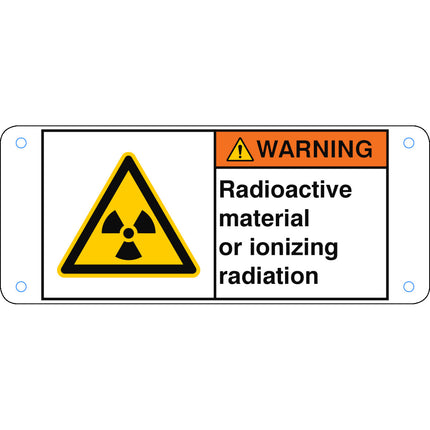 ISO Safety Sign  Radioactive material or ionizing radiation
