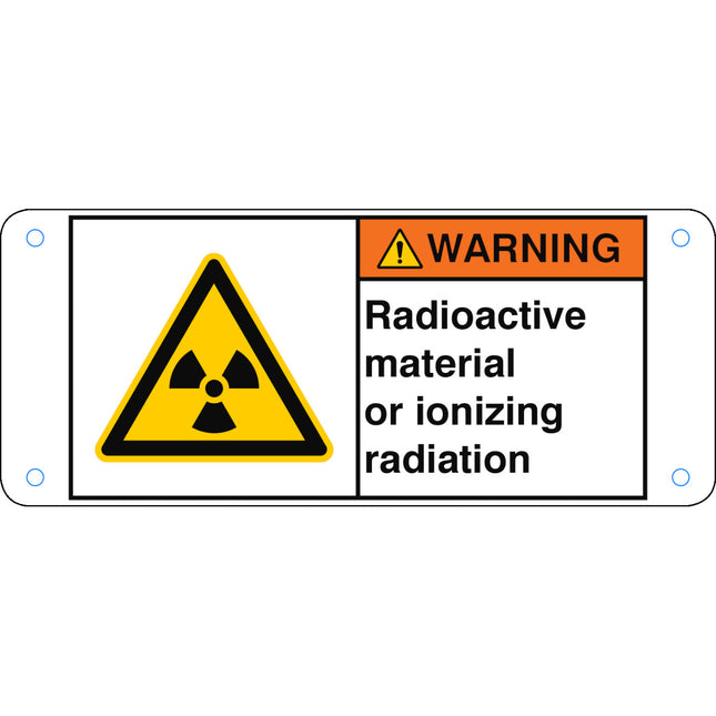 ISO Safety Sign  Radioactive material or ionizing radiation