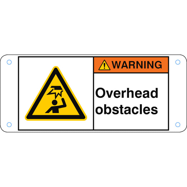 ISO Safety Sign  Overhead obstacles