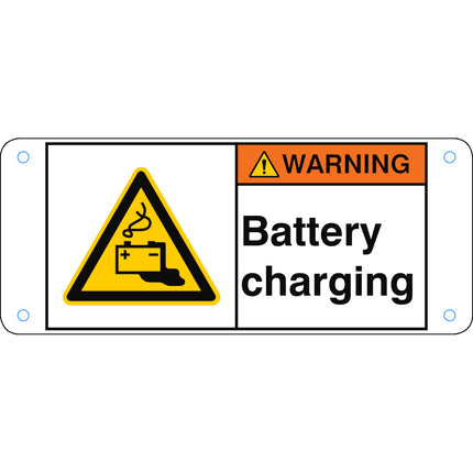 ISO Safety Sign  Battery charging
