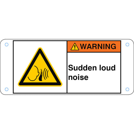 ISO Safety Sign  Sudden loud noise