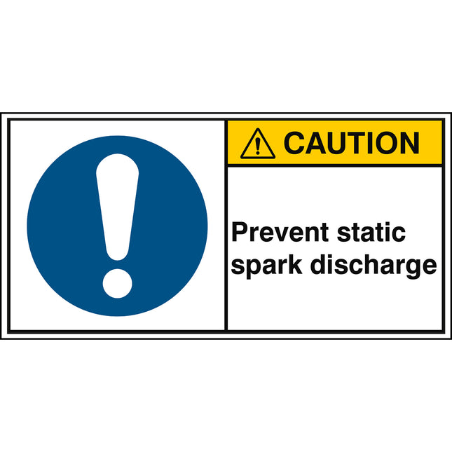 ISO Safety Sign  Prevent static spark discharge