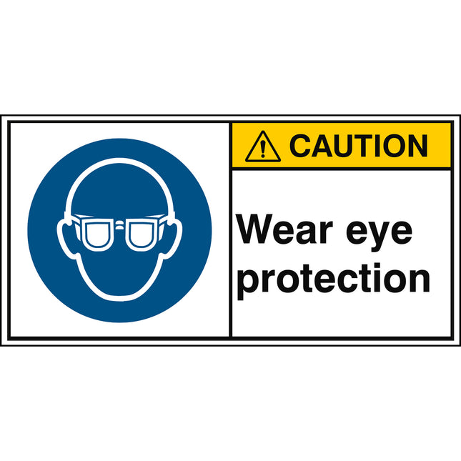 ISO Safety Sign  Wear eye protection