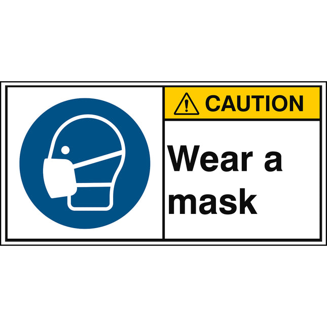 ISO Safety Sign  Wear a mask