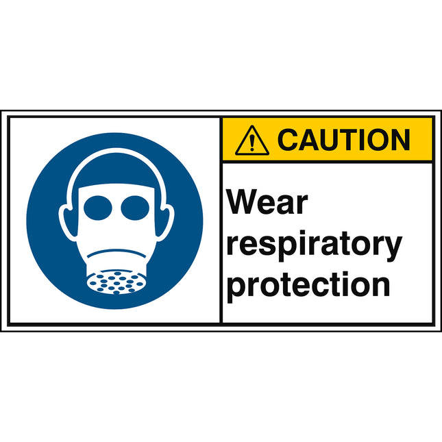 ISO Safety Sign  Wear respiratory protection
