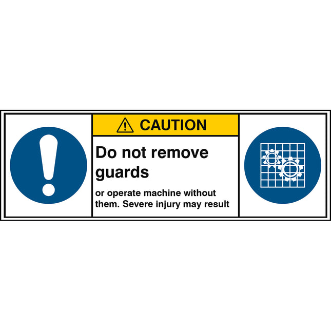 ISO Safety Sign  Check guard