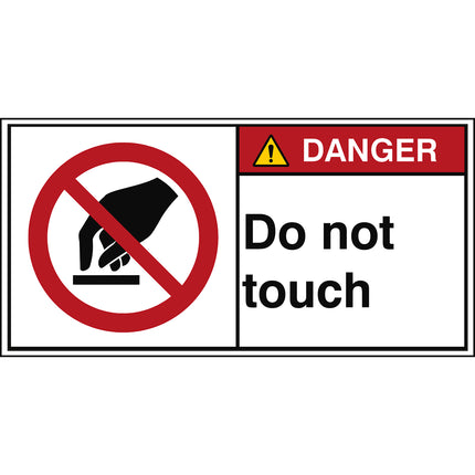 ISO Safety Sign  Do not touch
