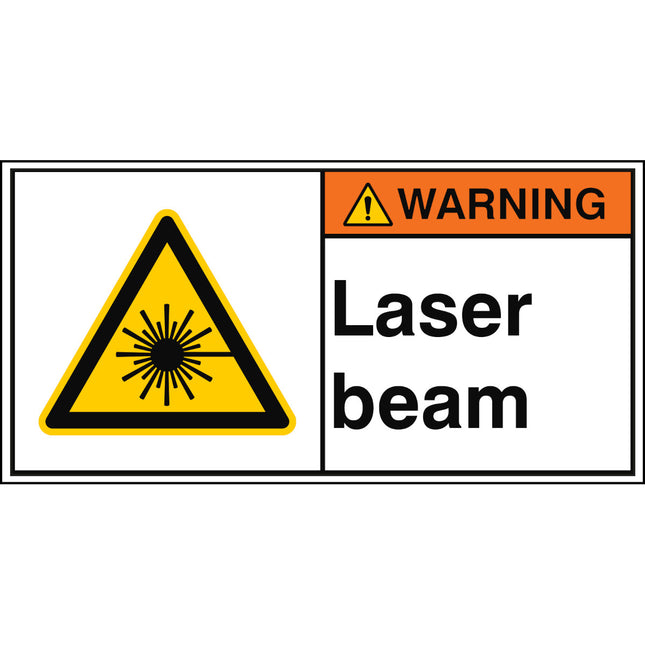 ISO Safety Sign  Laser beam