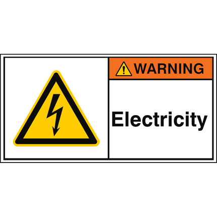 ISO Safety Sign  Electricity