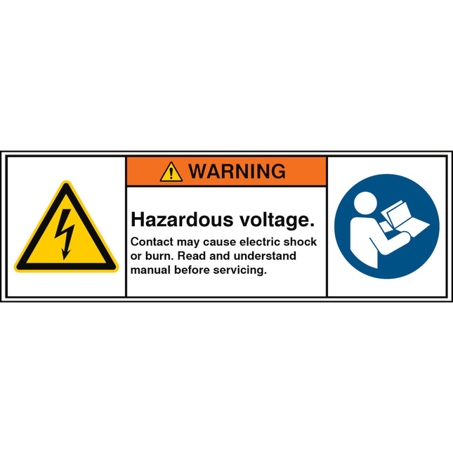 ISO Safety Sign  High voltage Keep out