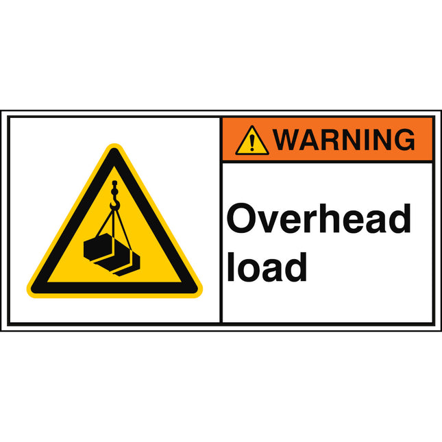 ISO Safety Sign  Overhead load