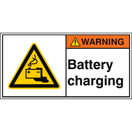 ISO Safety Sign  Battery charging