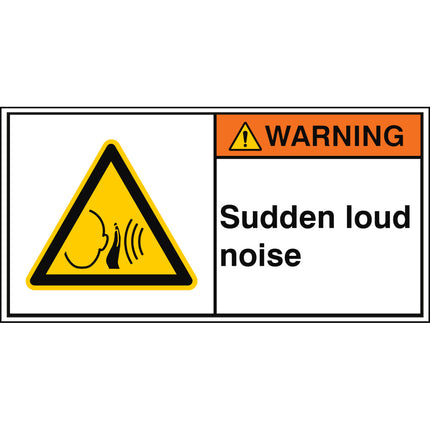 ISO Safety Sign  Sudden loud noise