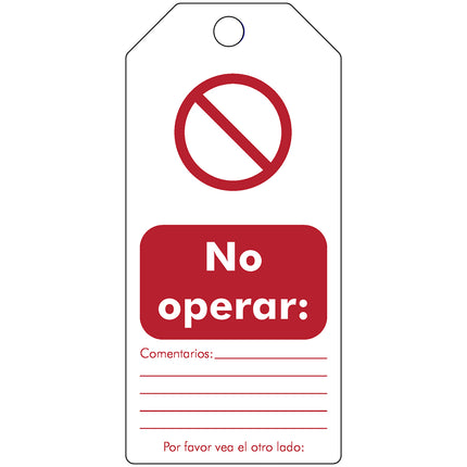 Tagout Rewritable Warning Tags