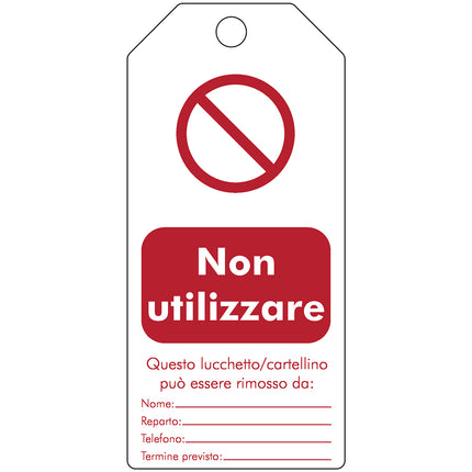 Tagout Rewritable Warning Tags