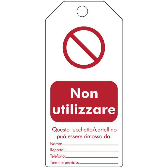 Tagout Rewritable Warning Tags