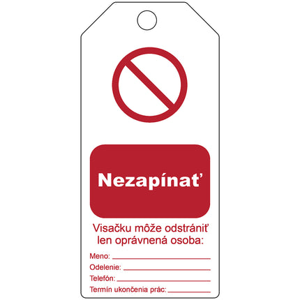 Tagout Rewritable Warning Tags