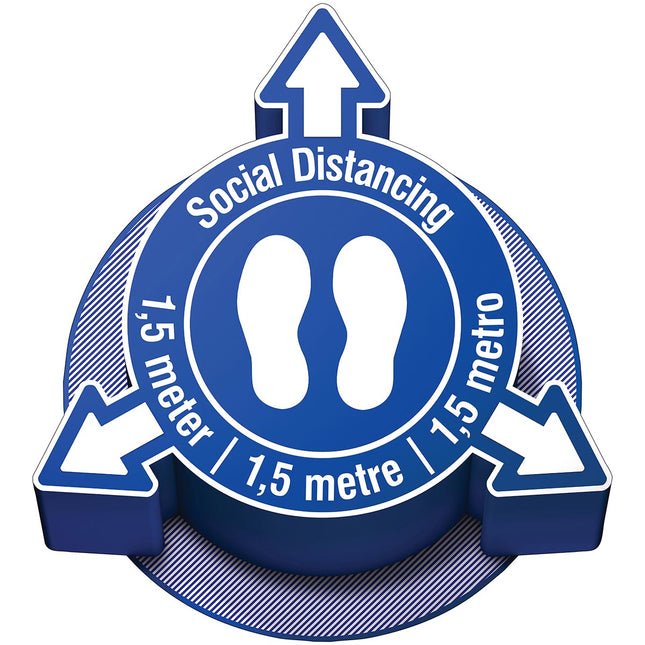 3D Safety Sign  COVID19  Social Distance 15m