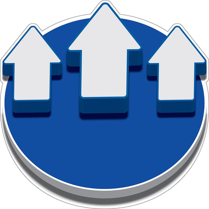 3D Safety Sign  COVID 19  Go Straight
