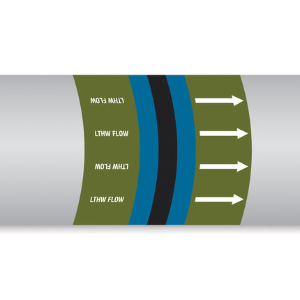 British Standard Pipe Markers  LTHW Flow