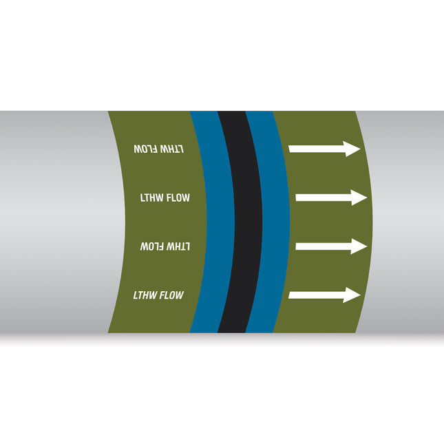 British Standard Pipe Markers  LTHW Flow