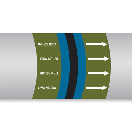 British Standard Pipe Markers  LTHW Return