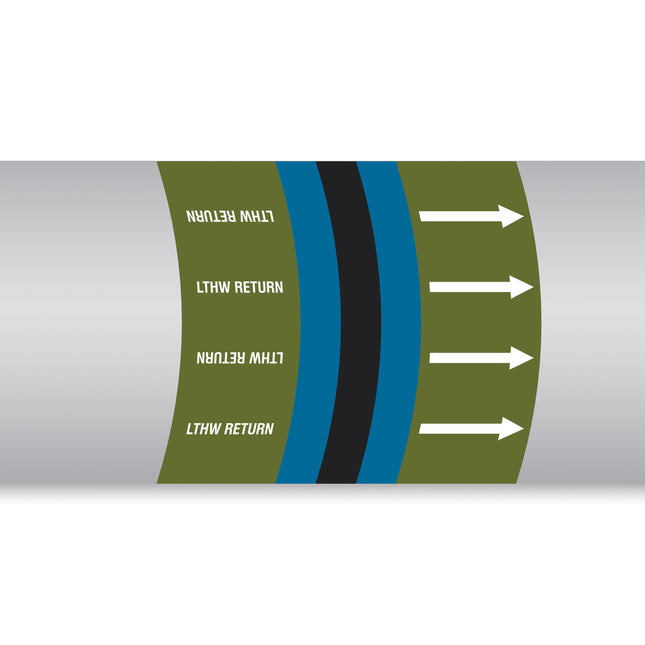 British Standard Pipe Markers  LTHW Return