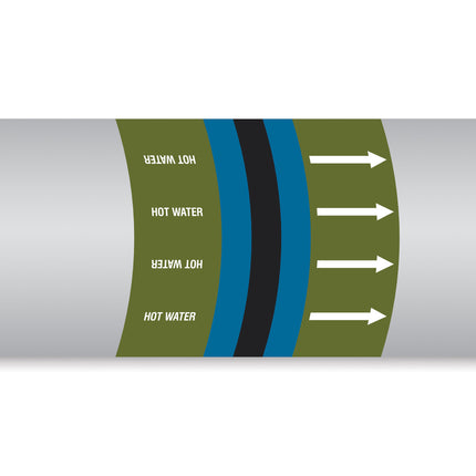 British Standard Pipe Markers  Hot Water