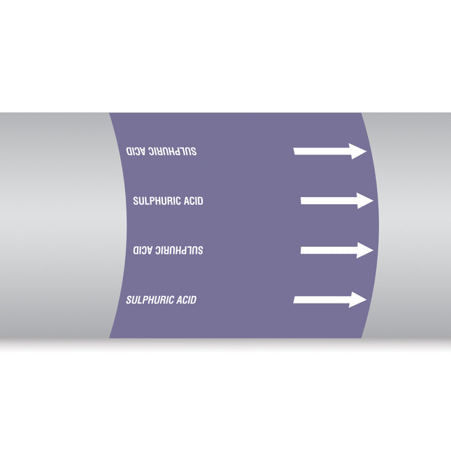 British Standard Pipe Markers  Sulphuric Acid