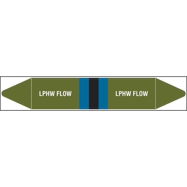British Standard Pipe Markers  LPHW Flow