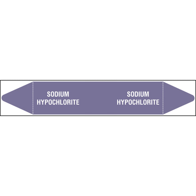 British Standard Pipe Markers  Sodium Hypochlorite