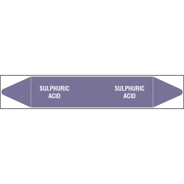 British Standard Pipe Markers  Sulphuric Acid