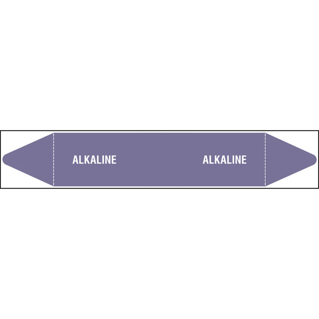 British Standard Pipe Markers  Alkaline