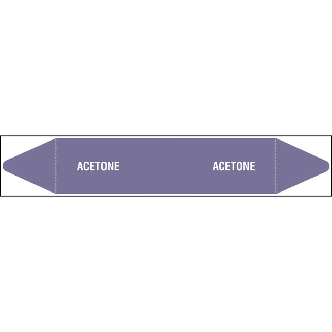 British Standard Pipe Markers  Acetone