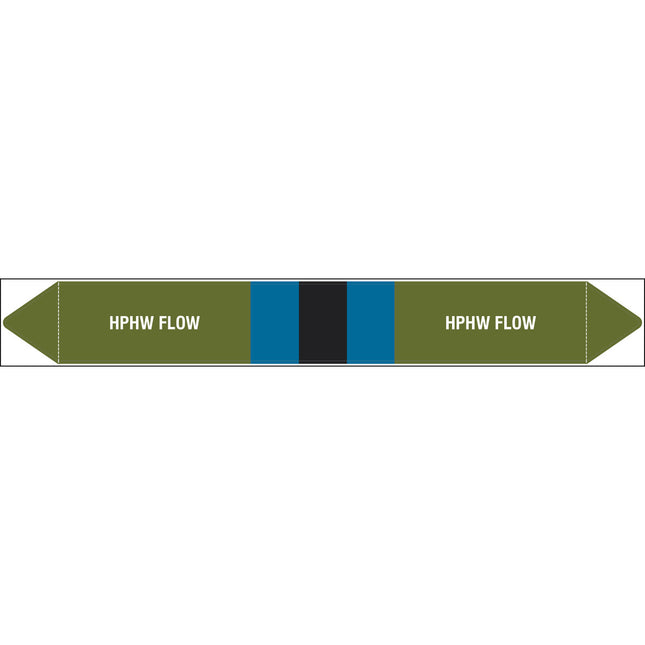 British Standard Pipe Markers  HPHW Flow